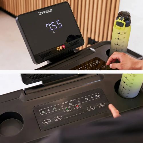 TREXO TXO-W325 elektromos futópad fekete színben