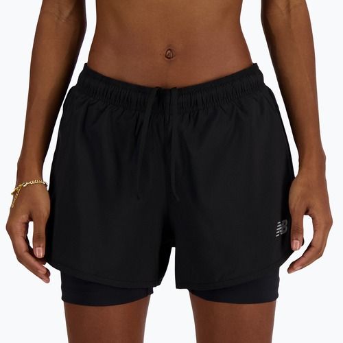 Női New Balance Sport Essentials 2IN1 futó rövidnadrág fekete