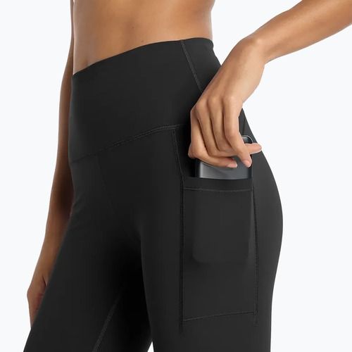 Női futó leggings New Balance Sleek Pocket High Rise fekete