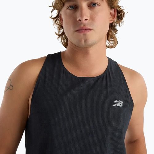 Férfi New Balance Race Day Ultra Light Singlet fekete futó felső