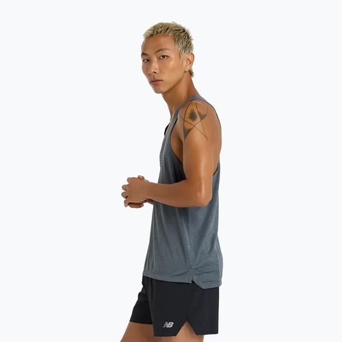 Férfi New Balance Athletics Fényvisszaverő grafit futó felső