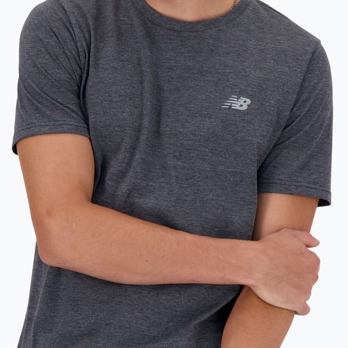 Férfi New Balance Sport Essentials Heathertech fekete heather póló
