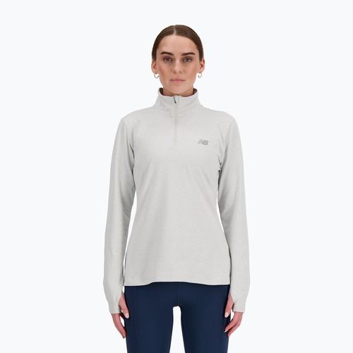 Női New Balance Sport Essentials Space Dye hamuszürke futó pulóver
