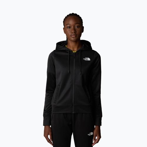 Női The North Face Reaxion Fleece teljes cipzáras kapucnis pulóver tnf black