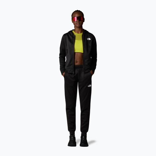 Női The North Face Reaxion Fleece teljes cipzáras kapucnis pulóver tnf black