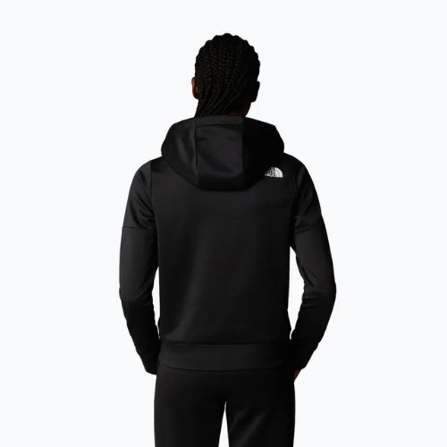 Női The North Face Reaxion Fleece teljes cipzáras kapucnis pulóver tnf black