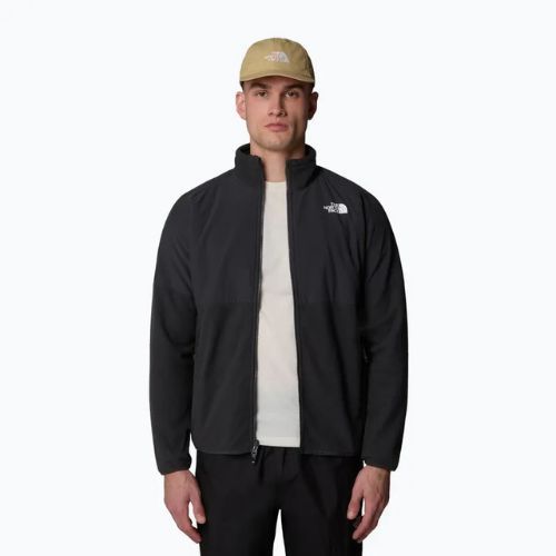 Férfi The North Face Glacier Heavyweight Full Zip pulóver aszfalt szürke/tnf fekete