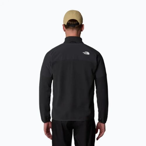 Férfi The North Face Glacier Heavyweight Full Zip pulóver aszfalt szürke/tnf fekete