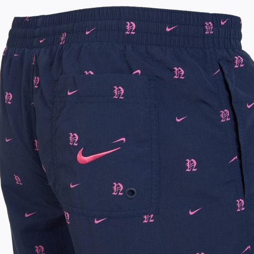 Férfi Nike Luxe Letter 7" Volley úszónadrág éjfekete tengerészkék