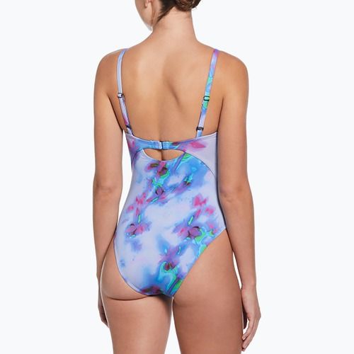 Nike Floral Blur V-nyakú női egyrészes fürdőruha hortenziák