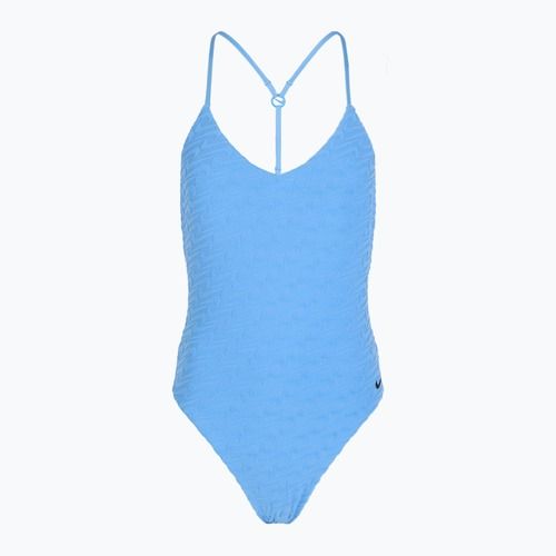 Női egyrészes fürdőruha Nike Swoosh Link Y-Back egyetem kék