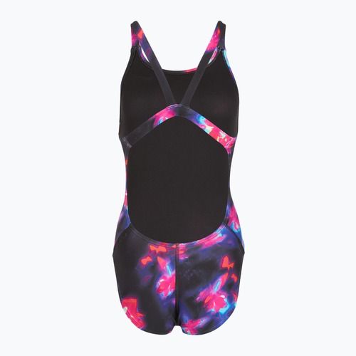 Női egyrészes fürdőruha Nike Hydrastrong Fastback fekete