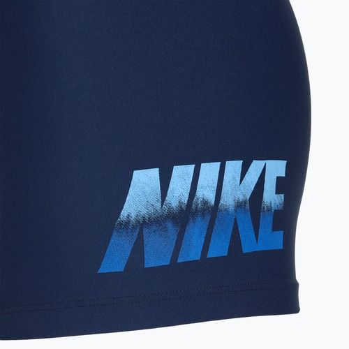 Férfi Nike Ocean Merge Square Leg úszó boxeralsó éjfekete tengerészkék