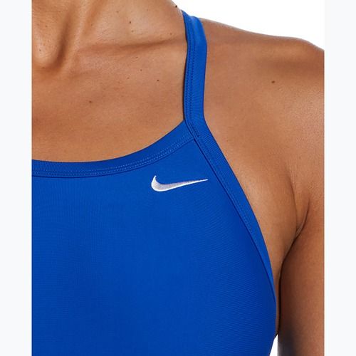 Női egyrészes fürdőruha Nike Solid Racerback játék királyi színben