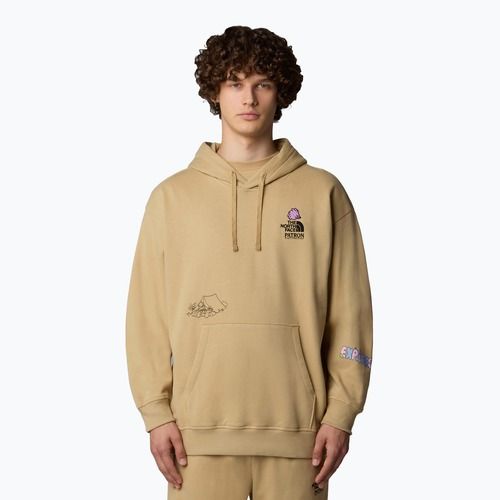 The North Face Mountain Cleanup Over Hoodie khakiszínű kő