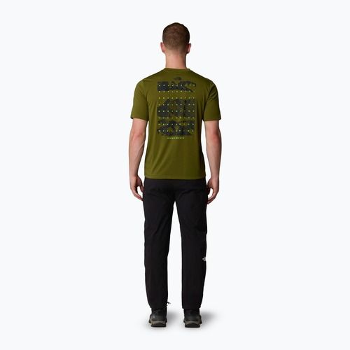 Férfi The North Face Foundation Mountains Faces Tee erdei olajbogyó