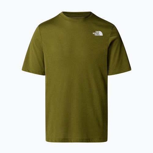 Férfi The North Face Foundation Mountains Faces Tee erdei olajbogyó