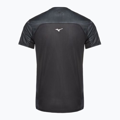 Férfi futó póló Mizuno DryAeroFlow Graphic Tee fekete