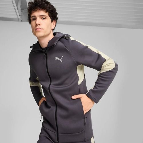 Férfi pulóver PUMA Evostripe Hoodie FZ DK galaktikus gr