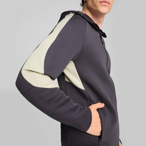 Férfi pulóver PUMA Evostripe Hoodie FZ DK galaktikus gr