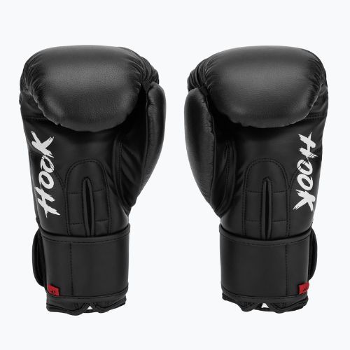 HOOK FIGHTING Ready to Fight bőr bokszkesztyű fekete