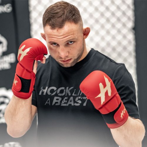 MMA HOOK FIGHTING sparring kesztyű TX0-B4M0016 piros