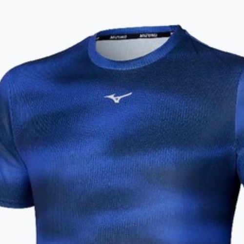 Férfi futópóló Mizuno Core Graphic Tee reflex kék