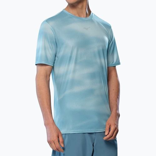 Férfi futópóló Mizuno Core Graphic Tee felhő kék