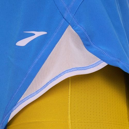 Női Brooks Chaser 5" 2-In-1 futónadrág kék/arany órában