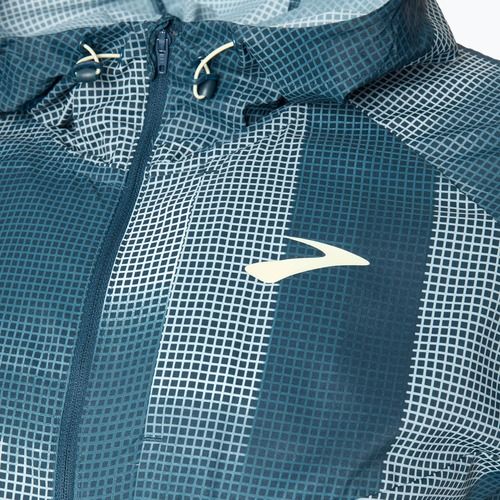 Férfi Brooks Canopy futó dzseki indigó színű/altitude print