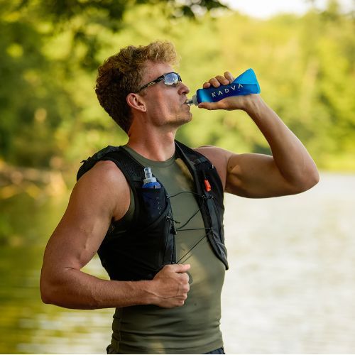 Softflask KADVA Flowbie 250 ml kék