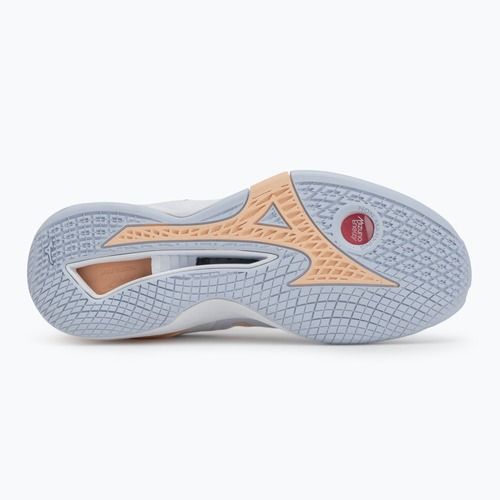 Női kézilabda cipő Mizuno Wave Stealth Neo fehér/sárga barack/barack parfait