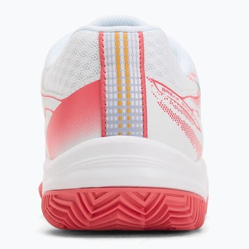 Gyermek teniszcipő Mizuno Break Shot 5 Jr CC fehér/kék gránit/calypso korall