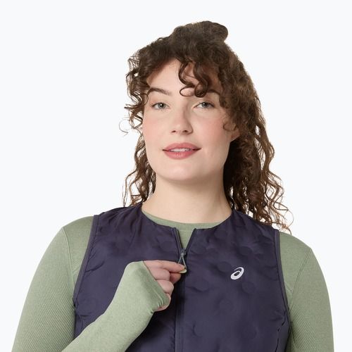 Női ASICS Nagino Run Padded Sleeveless Gilet indigó köd