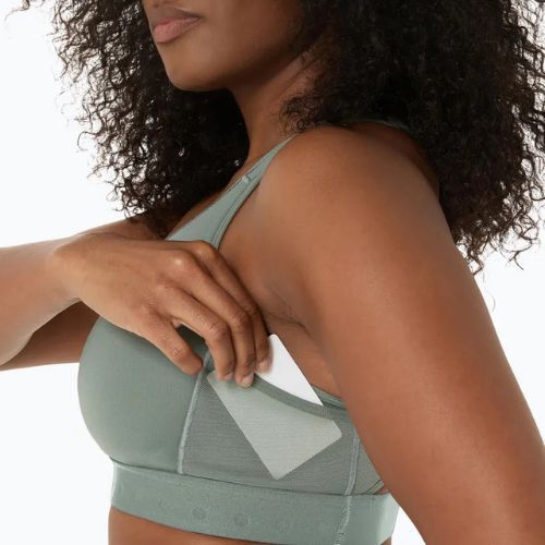 ASICS Road Compression edzőmelltartó tinta teal/goldsárga színben