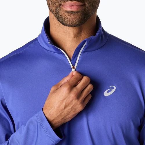 Férfi ASICS Core Half Zip Winter sötét kobalt színű futó melegítőfelső