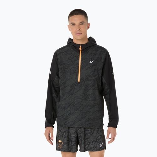 ASICS férfi Fujitrail Packable Windbreaker teljesítményű fekete futókabát