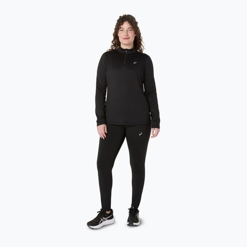 Női futó hosszú ujjú ASICS Core LS Half Zip téli teljesítmény fekete