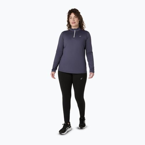 Női ASICS Core LS Half Zip téli indigó köd futó hosszú ujjú