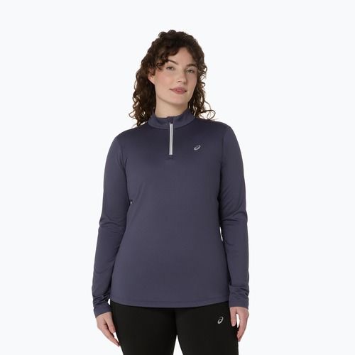 Női ASICS Core LS Half Zip téli indigó köd futó hosszú ujjú