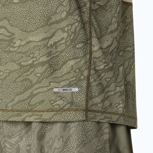 Férfi ASICS Fujitrail Singlet köpeny zöld/khaki színű futópóló