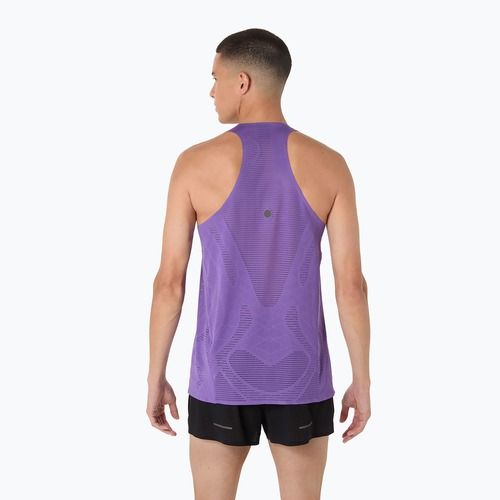 Férfi ASICS Metarun Singlet edo lila futó trikó
