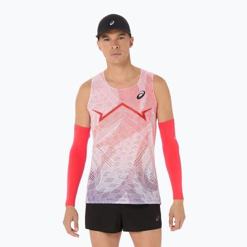 Férfi ASICS Metaspeed Singlet flash piros futópóló