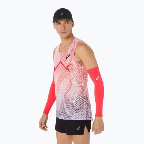 Férfi ASICS Metaspeed Singlet flash piros futópóló