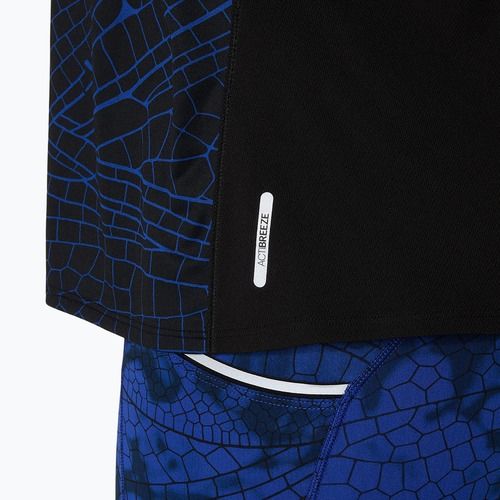 Női ASICS Road Lite-Show SS teljesítményű fekete futópóló