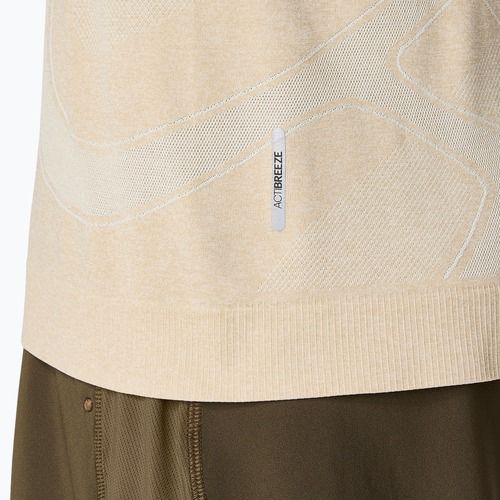 Férfi ASICS Road Seamless LS krémszínű hosszú ujjú futócipő