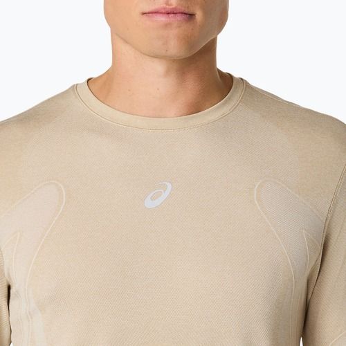 Férfi ASICS Road Seamless LS krémszínű hosszú ujjú futócipő