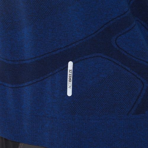 Férfi ASICS Road Seamless futópóló illúzió kék/világító sárga