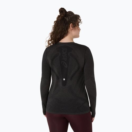Női ASICS Road Seamless LS performance fekete hosszú ujjú futócipő