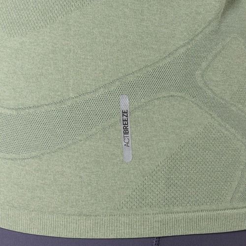 Női ASICS Road Seamless LS futó hosszú ujjú emlékmű kék/suttogó zöld